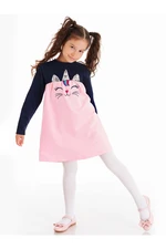 Abito da ragazza Denokids CFF-20S1-091/Navy Blue, Pink