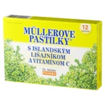 DR.MULLER müllerove pastilky s island. lišajníkom a vitamin C 12 ks