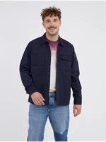 Dark blue men's outer shirt Jack & Jones Ben - Men's