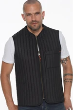 Y8611 DEWBERRY MEN'S VEST-BLACK