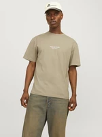 Beige men's T-shirt Jack & Jones Vesterbro