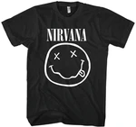 Nirvana T-shirt White Smiley Black L