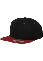 Klasický Snapback 2-Tone blk/red