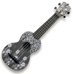 Pasadena WU-21F7-BK Floral Black Sopran Ukulele