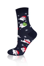 FOKI Long Socks - Navy Blue/White/Red