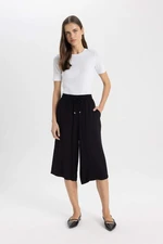 DEFACTO Capri High Waist Crop Fit Viscose Capri