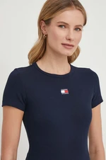 Tričko Tommy Jeans tmavomodrá barva, DW0DW17881