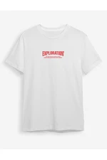 Trendyol White Text Printed Regular Cut T-shirt