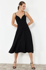 Trendyol Black A-Line Woven Dress