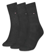 Tommy Hilfiger Ponožky - TH WOMEN SOCK 3P SPARKLE GIFTBOX čierne