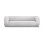 Jasnoszara sofa z materiału bouclé 230 cm Essen – Cosmopolitan Design