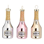 Szklane bombki choinkowe zestaw 3 szt. Prosecco – Sass & Belle