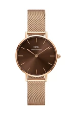 Hodinky Daniel Wellington Petite Amber 28 dámske, ružová farba