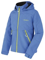 Husky Salex K 140-146, blue Dětská softshell bunda