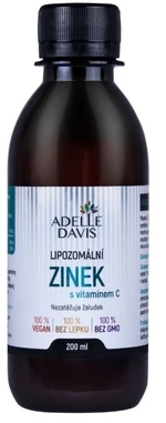 ADELLE DAVIS Lipozomální zinek 15 mg s vitamínem C 200 ml