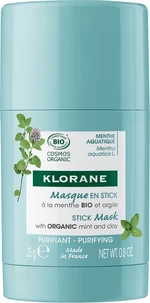 Klorane Pleťová maska pro smíšenou až mastnou pleť Bio Máta (Stick Mask) 25 g