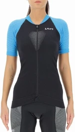 UYN Granfondo OW Biking Lady Short Sleeve Jersey Blackboard/Danube Blue XS