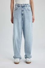 DEFACTO Afra X Baggy High Waist Wide Leg Long Jean Pants