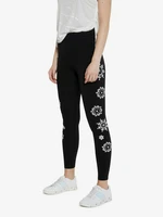 Desigual Legging Mandala Swiss Embro Legíny Černá