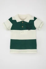 DEFACTO Baby Boy Printed Short Sleeve Polo T-Shirt