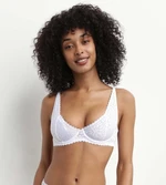 DIM DAILY DENTELLE UNDERWIRE BRA - Dámska čipková podprsenka - biela