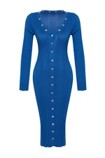 Trendyol Limited Edition Saks Plain Knitwear Dress