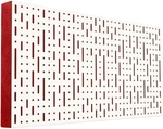 Mega Acoustic FiberPRO120 Binary Bean White/Red Panel de madera absorbente