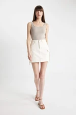 DEFACTO Cargo Fit Woven Mini Skirt