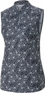 Puma Womens Cloudspun Island Flower Sleeveless Navy Blazer XS Chemise polo