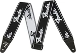 Fender Weighless Strap Kytarový pás Running Logo Black and White