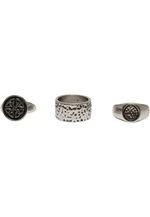 3-Pack Ring Set - Silver Color