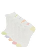 DEFACTO Women's 5-Pack Cotton Ankle Socks