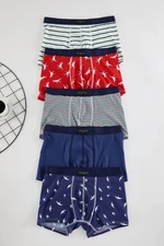 Trendyol 5-Pack Patterned/Plain Pack Boxer