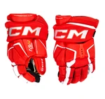 CCM Tacks AS-V PRO red/white Junior hockey gloves 12 inches