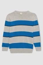 DEFACTO Boy's Crew Neck Striped Knitwear Sweater