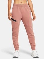 Under Armour Unstoppable Flc Pink Sports Sweatpants
