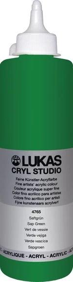Lukas Cryl Studio Plastic Bottle Vopsea acrilică Sap Green 500 ml 1 buc