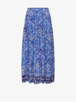 Blue women's patterned maxi skirt ONLY Veneda - Women