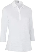Callaway Space Dye Jersey 3/4 Sleeve Womens Polo Brilliant White M Koszulka Polo