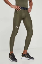 Tréningové legíny Under Armour pánske, zelená farba, jednofarebné, 1361586