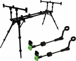 ZFISH Rod Pod Construct 3 Rods + 2x Indicator ZFX Mini Rod Pod, Picchetto pesca