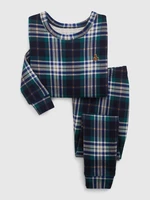 Tmavomodré chlapčenské kockované pyžamo GAP
