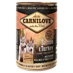 CARNILOVE Dog salmon & turkey for puppies GF pre psov 400 g