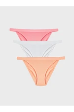 LC Waikiki Young Pale Coral Plain Bikini Panties 3-Pack