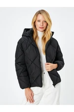 Koton Down Jacket Hooded Pocket Detailed Zipper