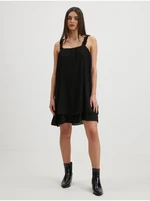 Black Short Pleated Shoulder Dress JDY Lila - Women