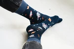 Socks 084-014 Navy Blue