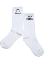 Libra zodiac socks white