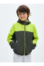 LC Waikiki Boys' Hooded Color Block Raincoat