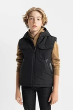 DEFACTO Boy's Water Repellent Hooded Vest